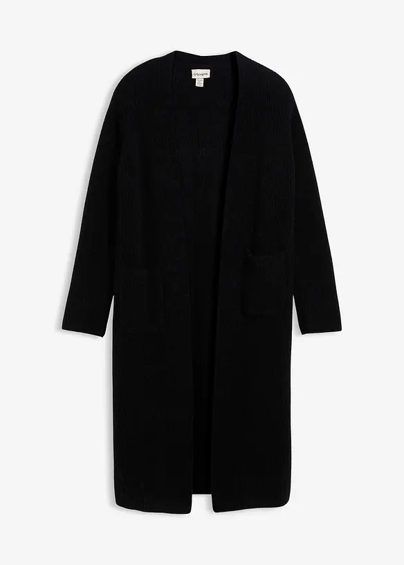 Stickad kappa med alpackaull, bonprix