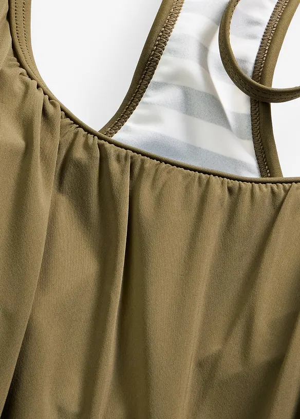 L&aring;ng tankini (2 delar) med lager-p&aring;-lager-look, bonprix