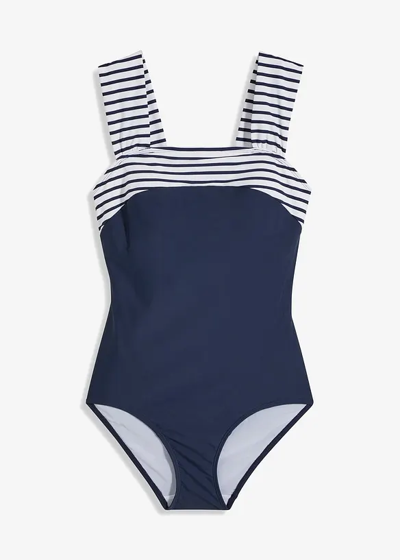 Baddr&auml;kt med medelh&ouml;g formande effekt och breda axelband, bonprix