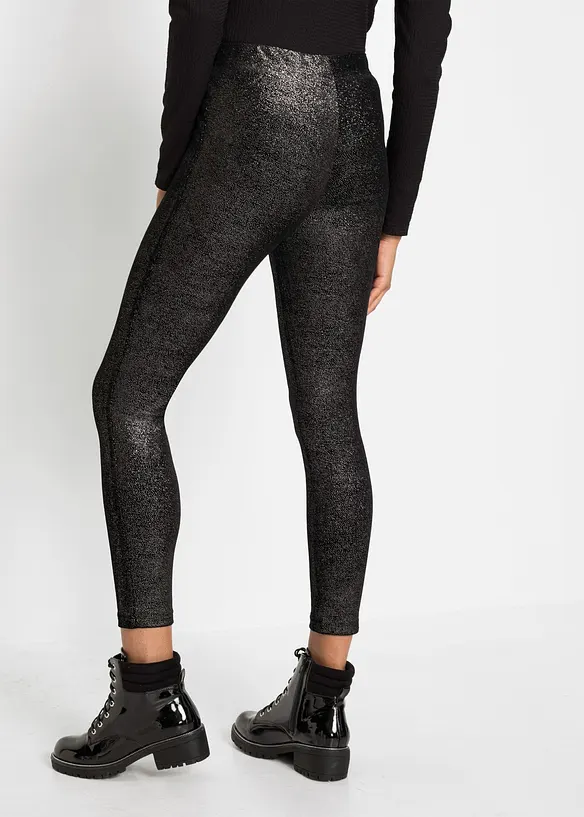 Leggings av sammet med glitter, bonprix