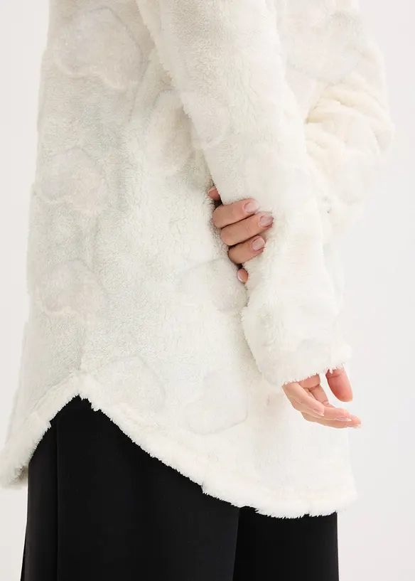 L&aring;ng oversizetr&ouml;ja med hj&auml;rtm&ouml;nster, bonprix