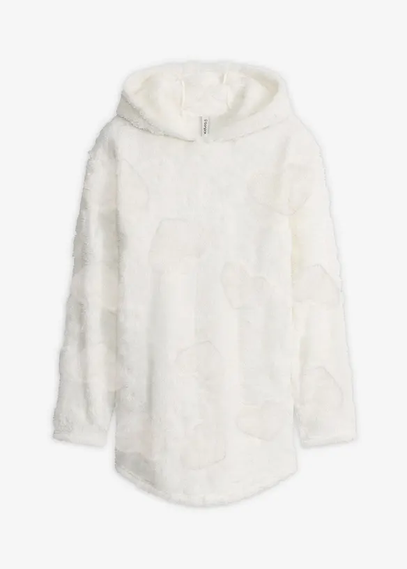 L&aring;ng oversizetr&ouml;ja med hj&auml;rtm&ouml;nster, bonprix