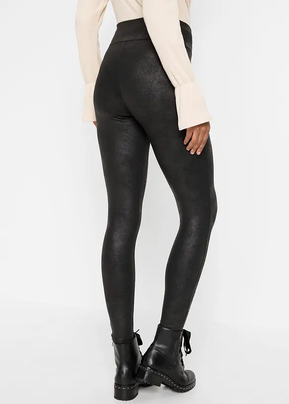 Fodrade leggings med ytskikt, bonprix