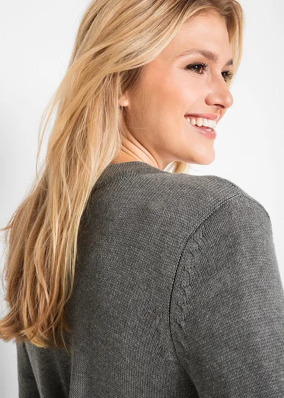 L&aring;ng cardigan, l&aring;ng&auml;rmad, bonprix