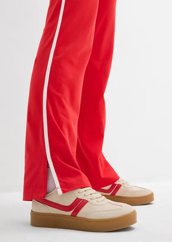 Stretchig tr&auml;ningsoverall i bomull (2 delar), bonprix