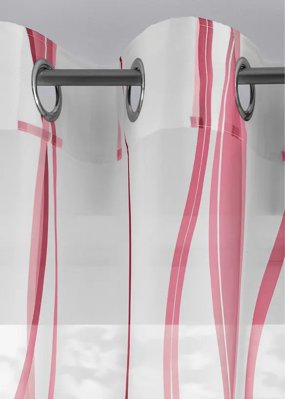 Gardin med v&aring;gm&ouml;nster (1-pack), bonprix