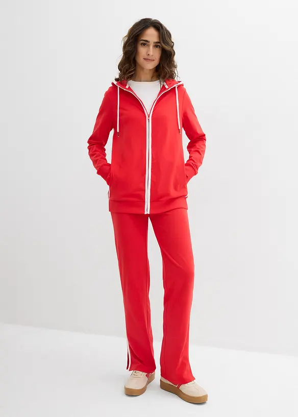 Stretchig tr&auml;ningsoverall i bomull (2 delar), bonprix