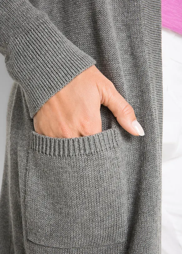 L&aring;ng cardigan, l&aring;ng&auml;rmad, bonprix