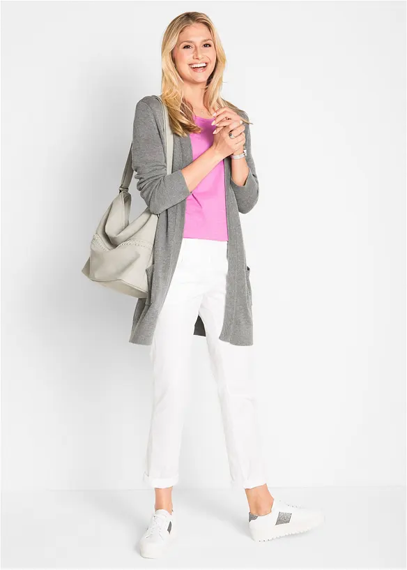 L&aring;ng cardigan, l&aring;ng&auml;rmad, bonprix