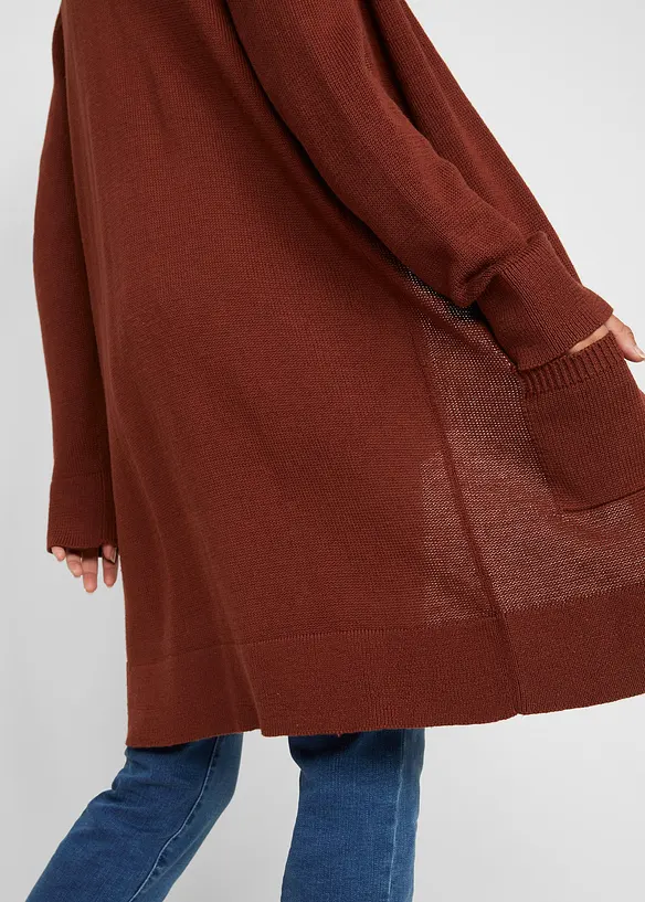 L&aring;ng cardigan, l&aring;ng&auml;rmad, bonprix