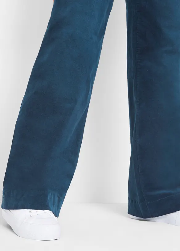 Stretchig vid manchesterbyxa, bonprix