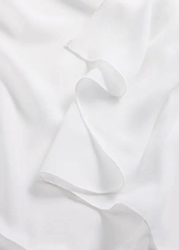 Chiffongbolero med &aring;tervunnen polyester, bonprix