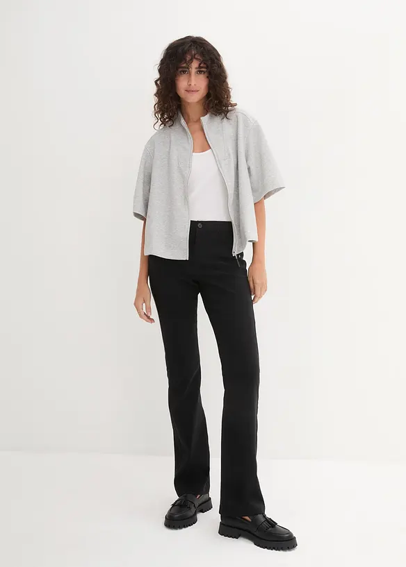 Stretchig bengalinbyxa i bootcutmodell, bonprix