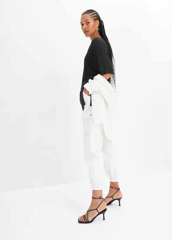 L&aring;ng topp av h&aring;llbar viskosmix, bonprix