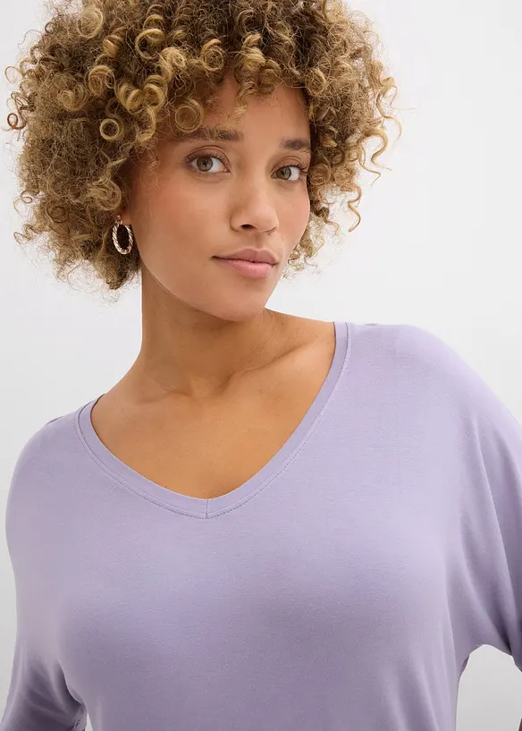 L&aring;ng topp av h&aring;llbar viskosmix, bonprix