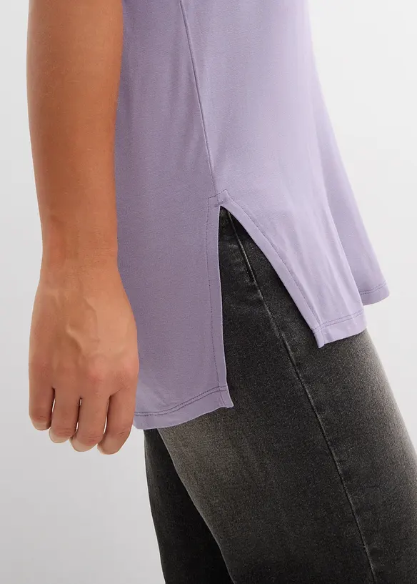 L&aring;ng topp av h&aring;llbar viskosmix, bonprix