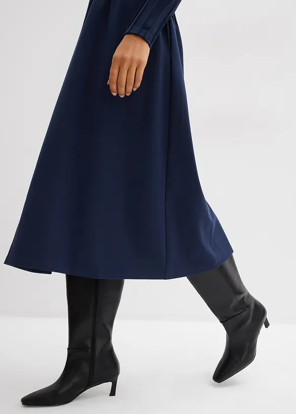 Sk&ouml;n kl&auml;nning med dekorveck, av viskosmix, bonprix