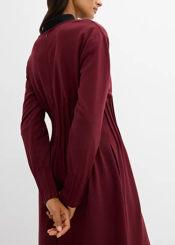 Sk&ouml;n kl&auml;nning med dekorveck, av viskosmix, bonprix