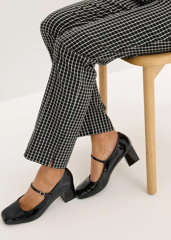 Vid dra-p&aring; byxa av bengalin, bonprix