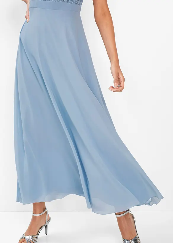 L&aring;ng aftonkl&auml;nning med spets, bonprix