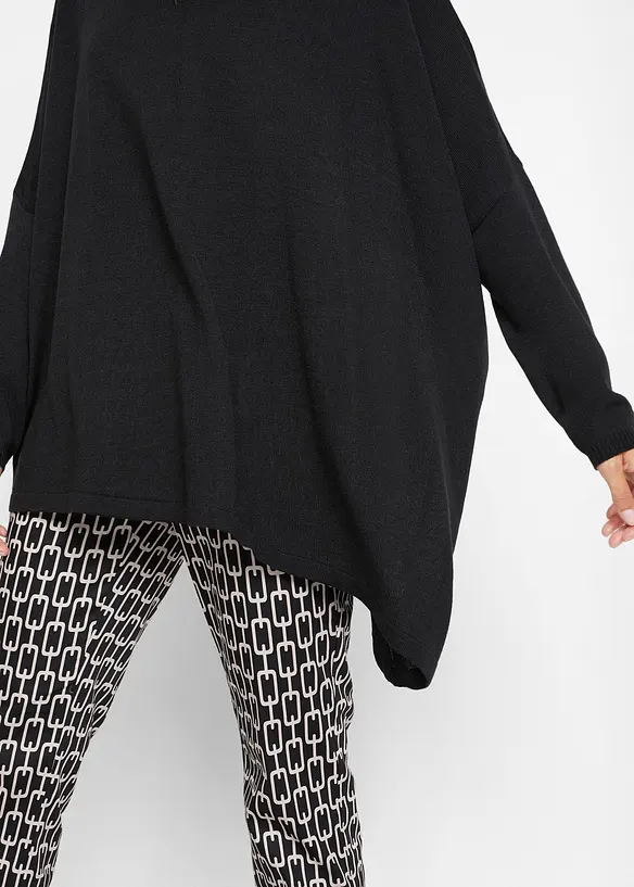 Ponchotr&ouml;ja med polokrage och asymmetriskt snitt, bonprix