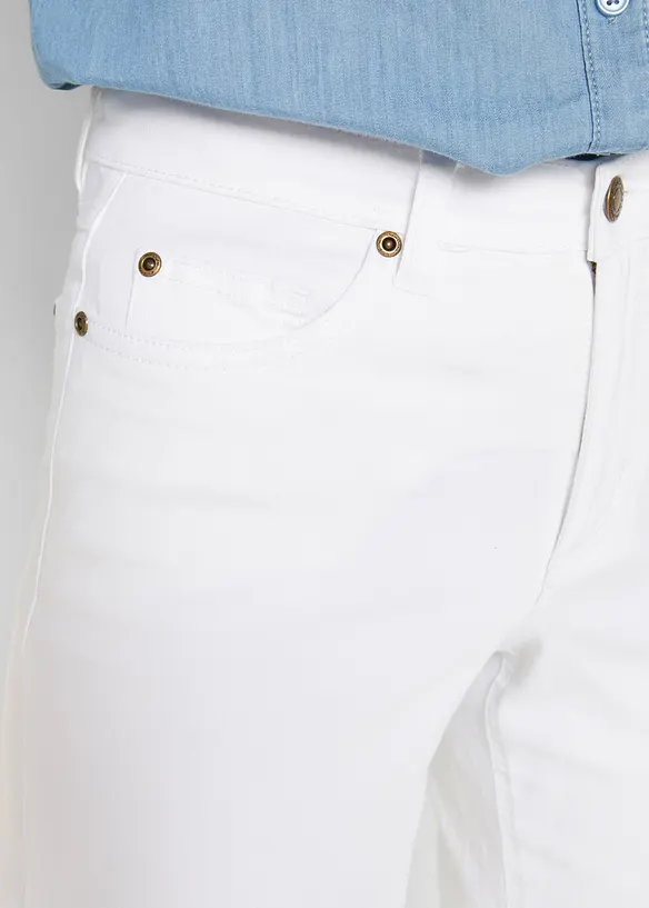 Wide Leg jeans, Mid Waist, Stretch, bonprix