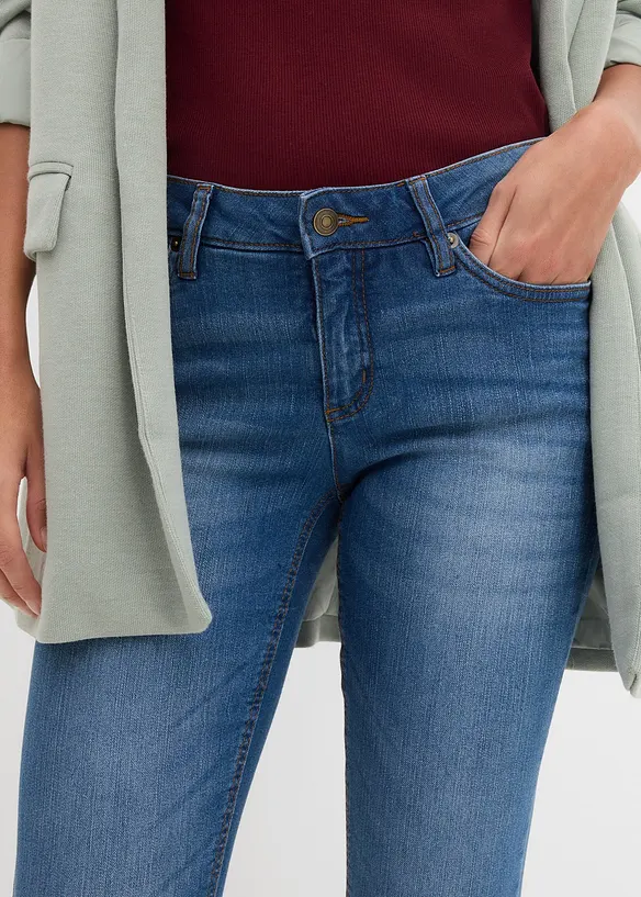 Skinny Jeans Mid Waist, Stretch, bonprix