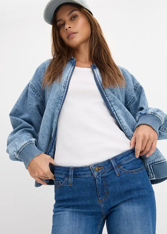 Skinny Jeans Mid Waist, Stretch, bonprix