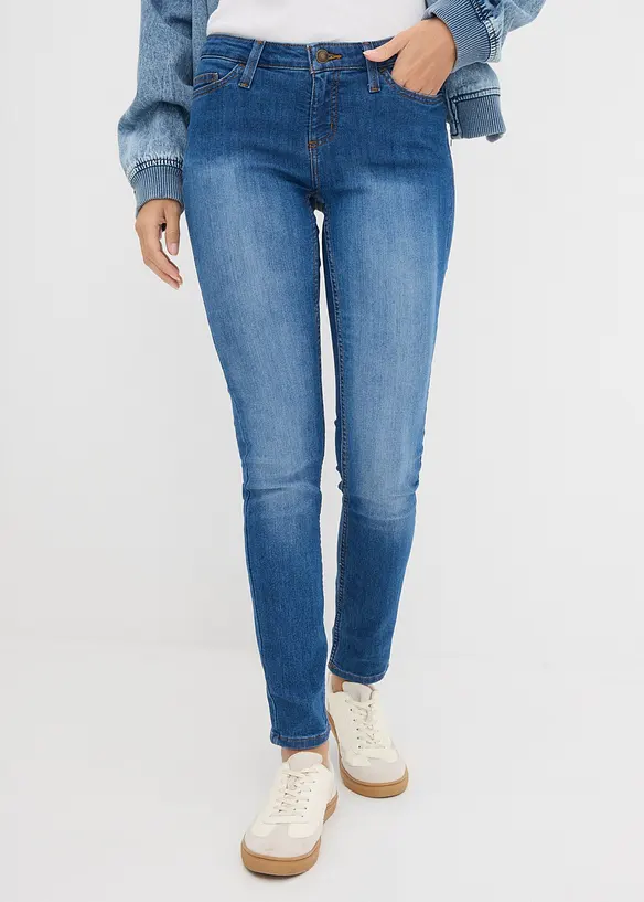 Skinny Jeans Mid Waist, Stretch, bonprix