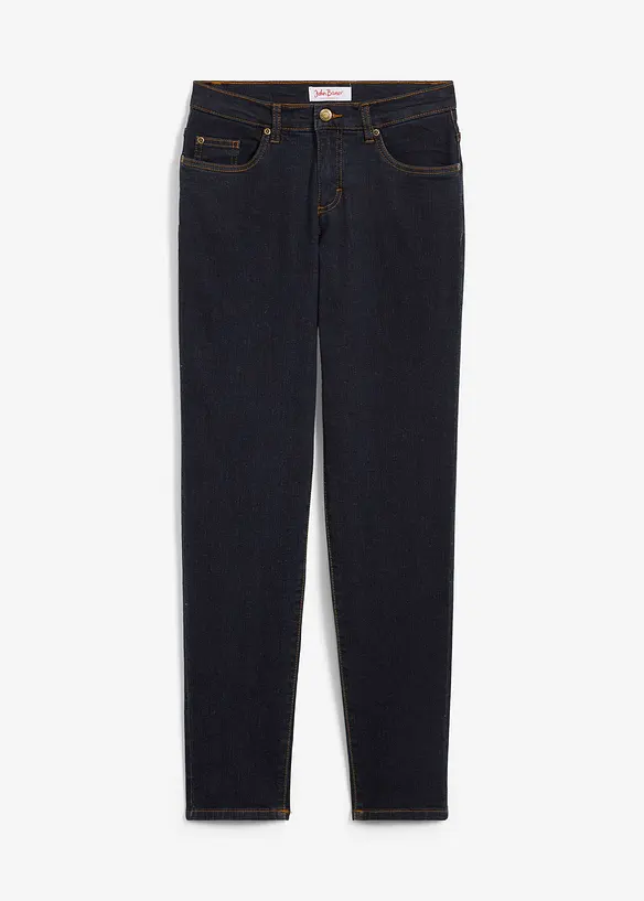 Mom Jeans Mid Waist, l&aring;nga ben, bonprix