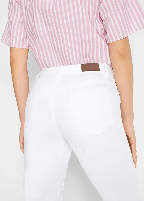 Mom Jeans Mid Waist, l&aring;nga ben, bonprix
