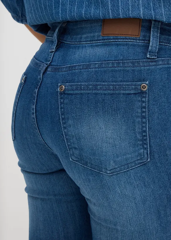 Stretch Bootcut Jeans Mid Waist, bonprix