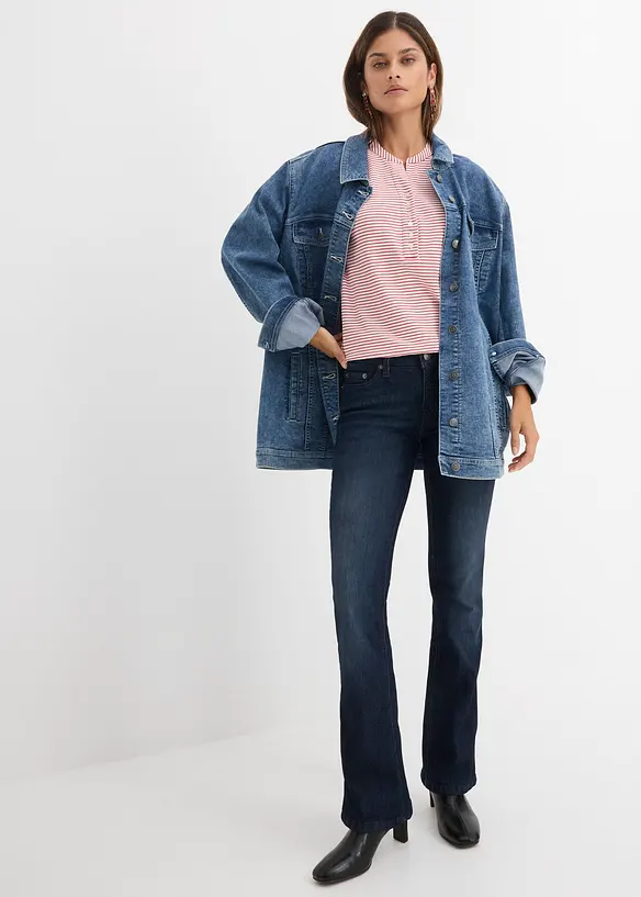 Stretch Bootcut Jeans Mid Waist, bonprix