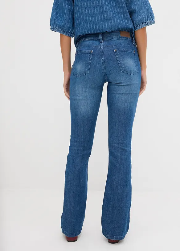 Stretch Bootcut Jeans Mid Waist, bonprix