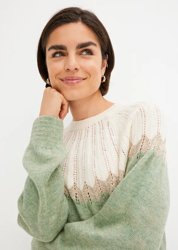 Tr&ouml;ja med h&aring;lm&ouml;nster, bonprix