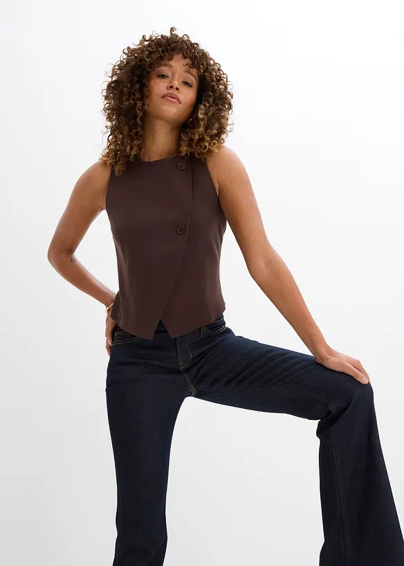 Bootcut jeans Mid Waist, Komfort-Stretch, bonprix