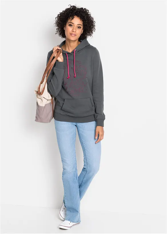 Bootcut Jeans Mid Waist, Comfort Stretch, bonprix