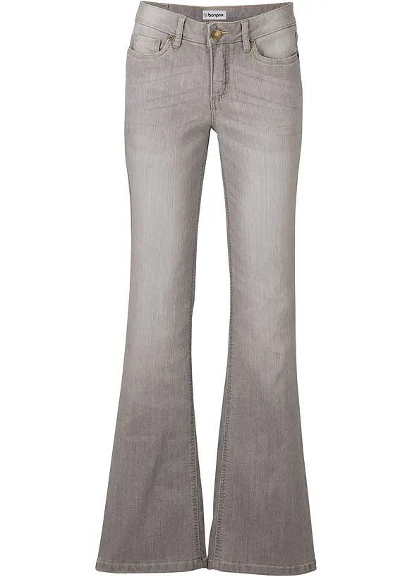 Bootcut Jeans Mid Waist, Comfort Stretch, bonprix