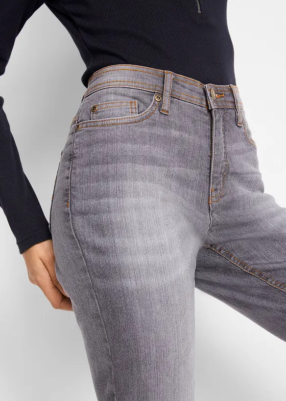 Mom Jeans Mid Waist, Stretch, bonprix