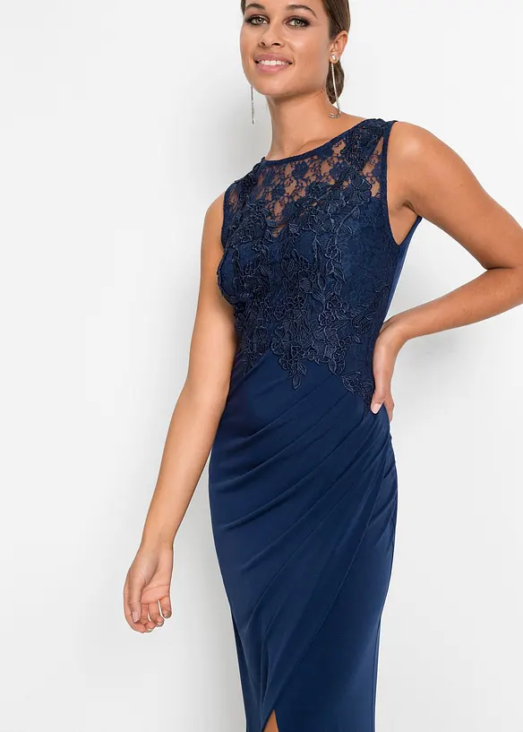 Maxikl&auml;nning med spets, bonprix