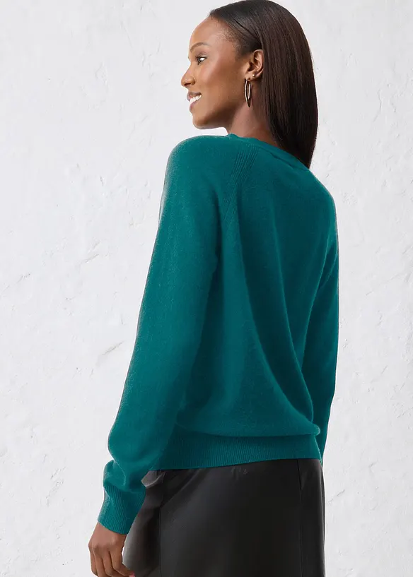 Kashmircardigan med Good Cashmere Standard&reg;-andel, bonprix