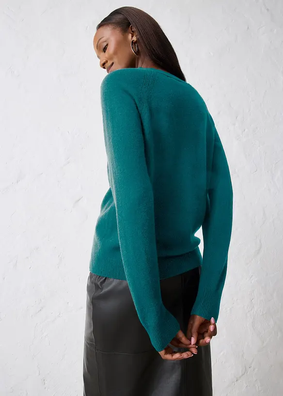 Kashmircardigan med Good Cashmere Standard&reg;-andel, bonprix