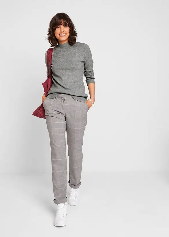 Bastr&ouml;ja med st&aring;krage och &aring;tervunnen bomull, bonprix