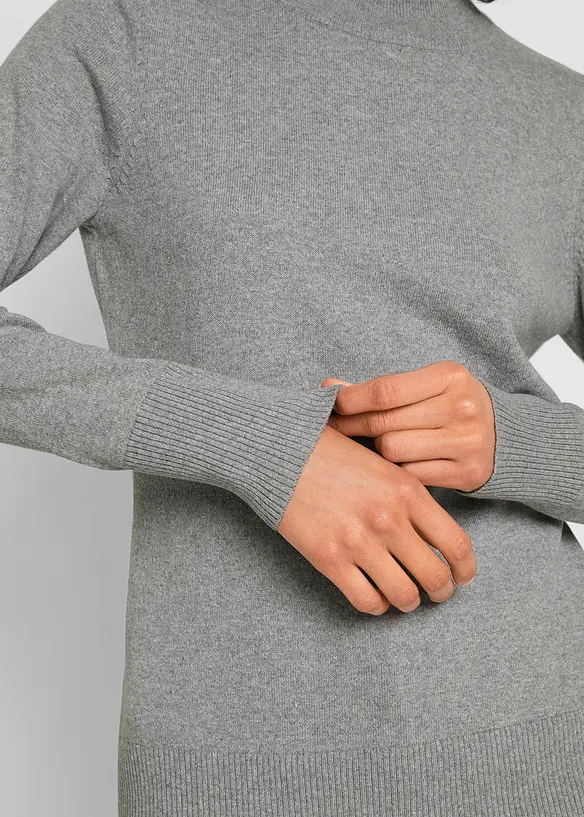 Bastr&ouml;ja med st&aring;krage och &aring;tervunnen bomull, bonprix