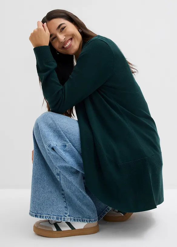 Finstickad cardigan, bonprix