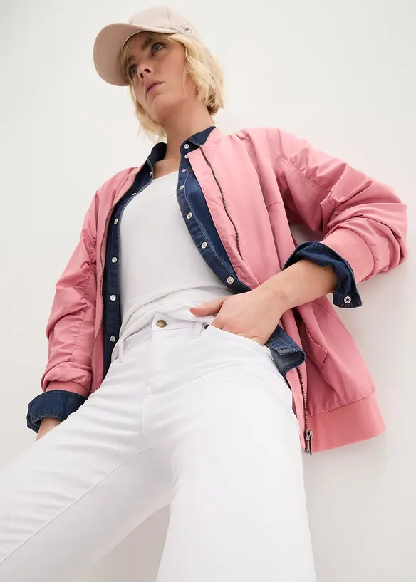 Straight Jeans Mid Waist, Stretch, bonprix