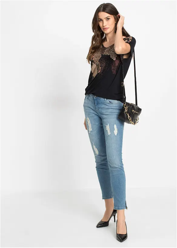 Topp i mjuk viskosmix, bonprix