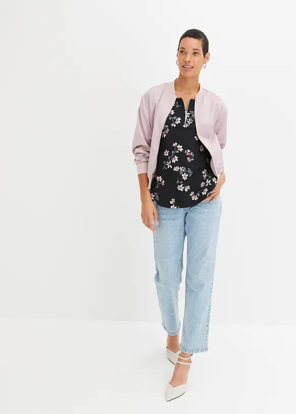 Oversizetopp i bomullsmix, bonprix