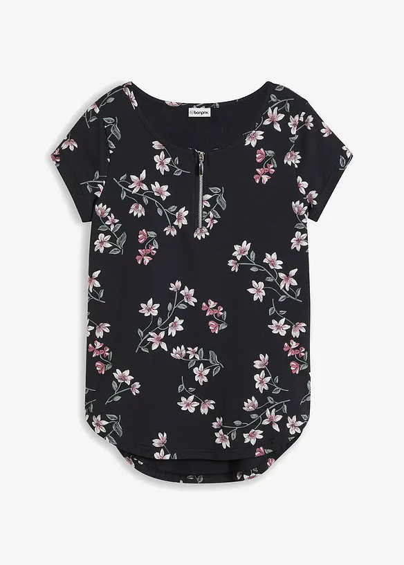 Oversizetopp i bomullsmix, bonprix