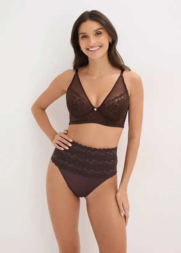 Stringtrosa med medelh&ouml;g formande effekt (2-pack), bonprix